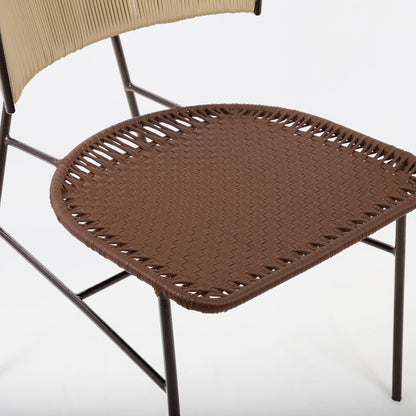 Silla De Comedor Tejida En Mimbre Moderna